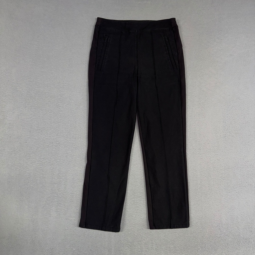 Athleta Headlands Hybrid Trek Pants Womens 6 Black Ankle Stretch Hiking Travel